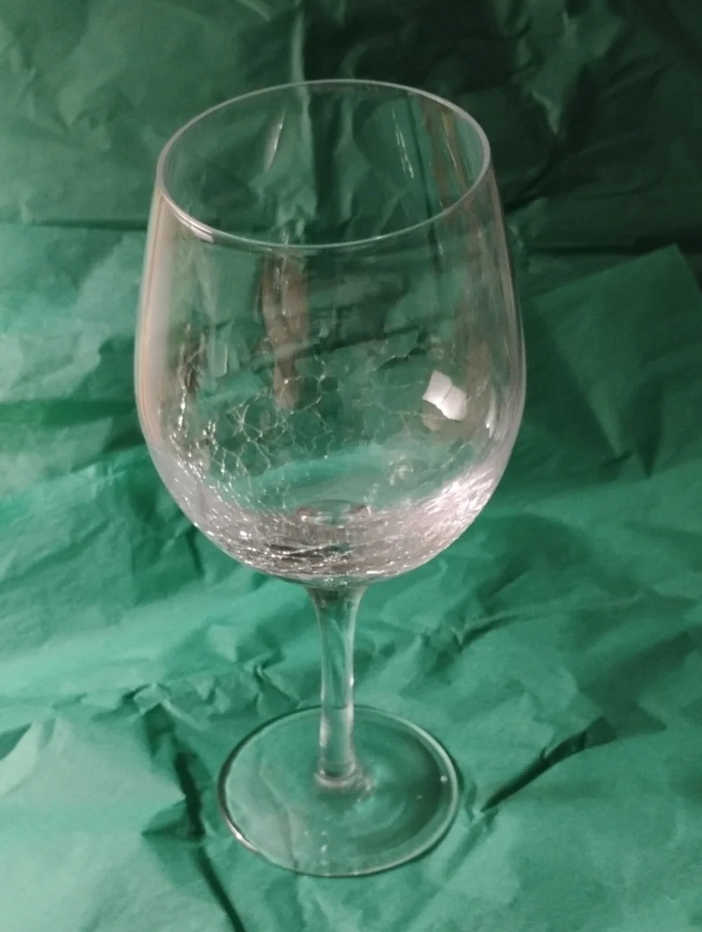 Pier One Crackle Red Wine Glass